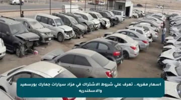 أسعار مغرية.. تعرف على شروط الاشتراك في مزاد سيارات جمارك بورسعيد والإسكندرية